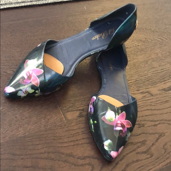 Ted Baker Jelly Flats Floral Design 